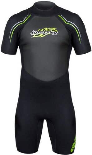 Hyperflex Men's AXS Shorty Spring Suit Wetsuit 2.5mm Size XS-XL Black & Green