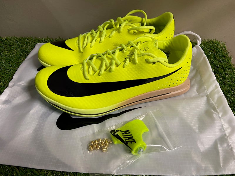 Nike Triple Jump Elite 2 Spike Track Shoes Volt Black DR9930-700 Men Sz 10.5 NEW