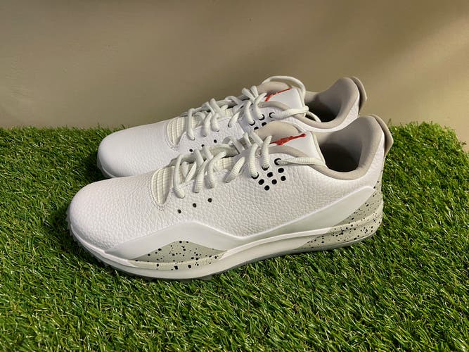 Men’s Nike Air Jordan ADG 3 Golf Shoes White Cement Grey CW7242-100 Size 8.5 NEW