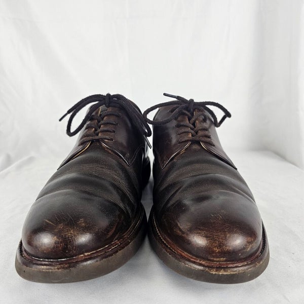 Samuel Hubbard Founder Men's 10M Plain Toe Oxford Brown Leather Shoes M2100-041