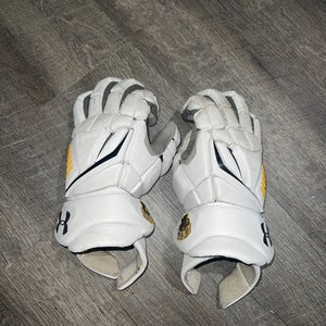 UMBC White Lacrosse Gloves