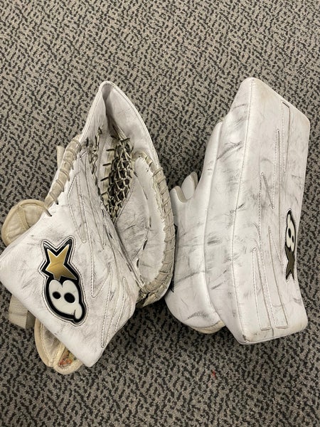 Used White Brian’s Junior Netzero glove and blocker