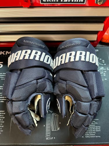 Warrior Alpha Lx Pro Hockey Gloves Pro Stock 14” Navy
