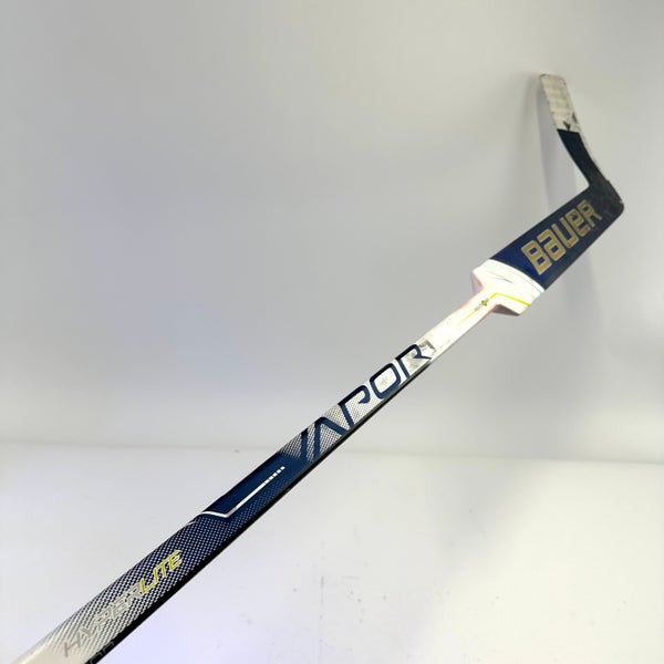 Used Regular Navy Bauer Vapor Hyperlite Goalie Stick P31 Curve 27" Paddle | #A633