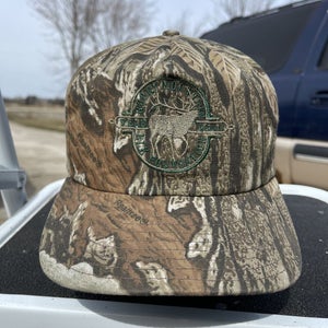 Vintage Rocky Mountain ELK Foundation 2000 Men's Camo Hunting Strapback Hat USA