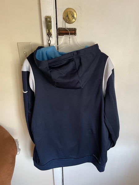 Men's Nike Navy Tennessee Titans Sideline Half-Zip Hoodie Size: Large