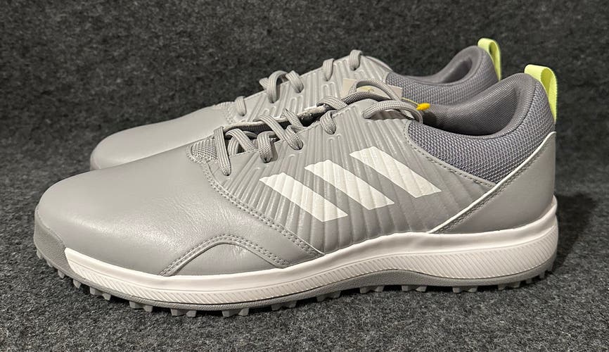Men’s Adidas CP Traxion SL Spikeless Golf Shoes BB7902 Gray Neon  Size 10.5