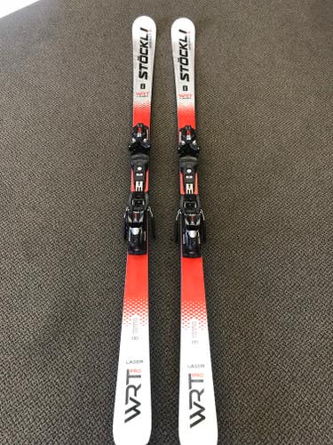 Used Unisex 2022 Stockli 180 cm Racing Laser WRT PRO Skis With Bindings Max Din 16