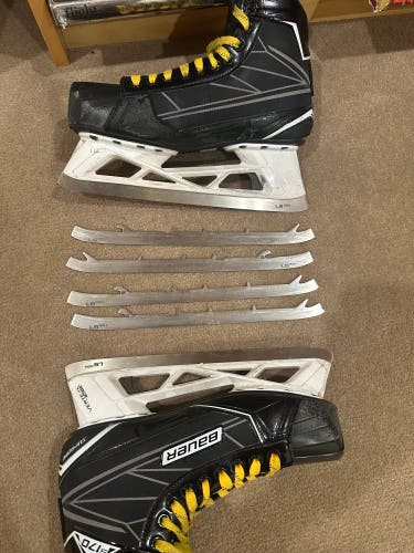 Used Bauer Regular Width  Size 10 Supreme S170 Hockey Goalie Skates