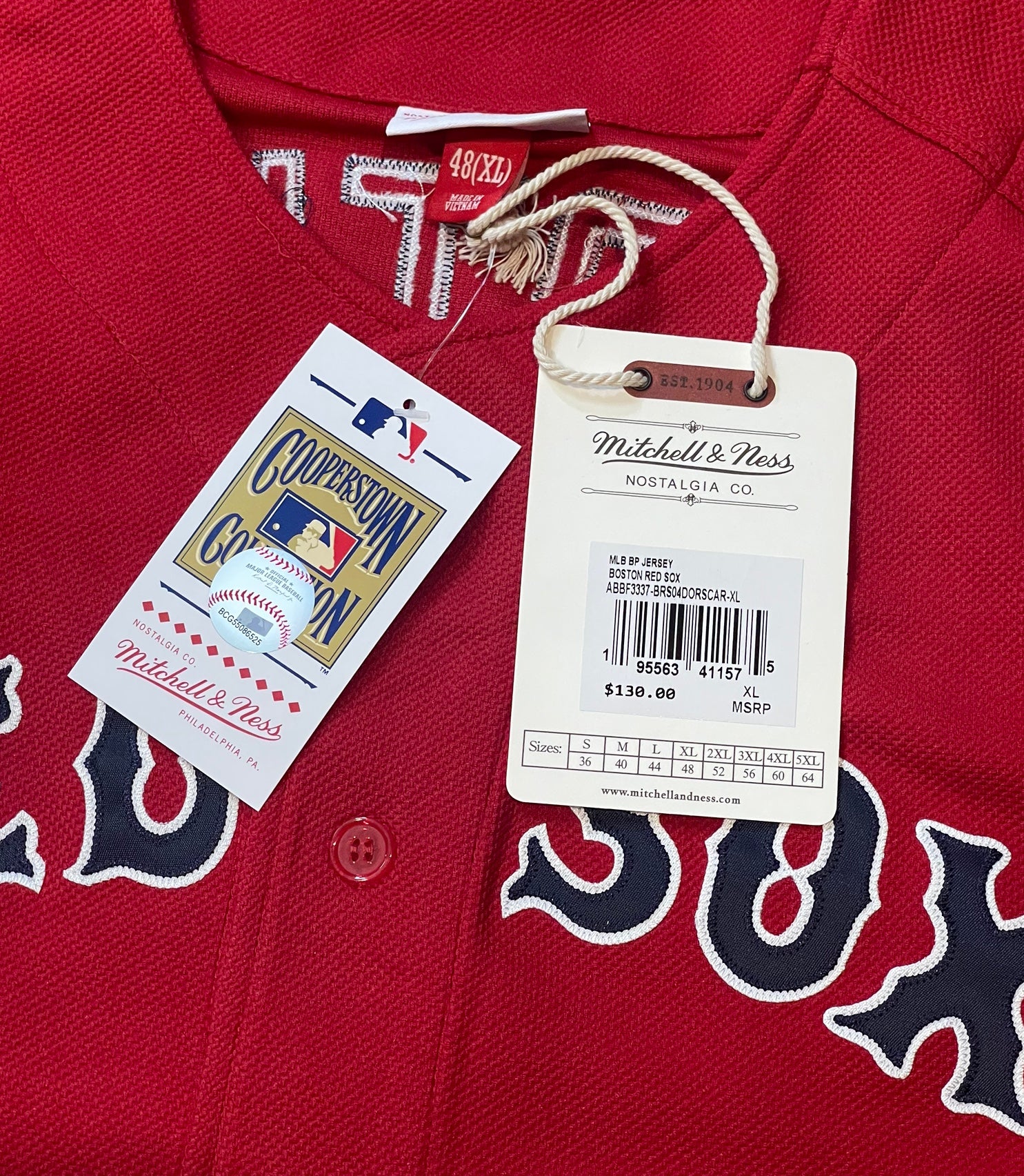  Mitchell & Ness Boston Red Sox Cooperstown MLB