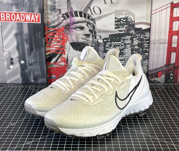 Nike Air Zoom Infinity Tour Flyknit White Golf Shoes Mens Size 9.5 US CT0540-133