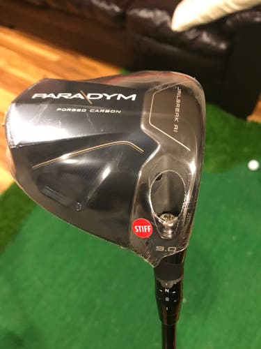 NEW Callaway Paradym 9.0° Driver Project X HZRDUS Smoke Black 6.0 Stiff W/ HC