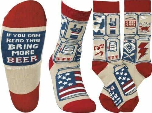 If You Can Read This Bring More Beer Socks - Adult Themed Socks