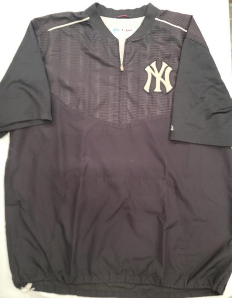 Mike Harkey New York Yankees Player-Issued #60 Navy Batting Practice Jacket  from the 2017 MLB Season