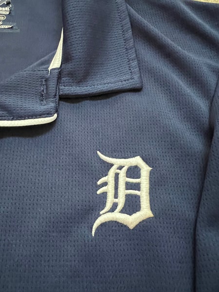 MENS 47 BRAND DETROIT TIGERS LONG SLEEVE SHIRT NAVY L LARGE NWT