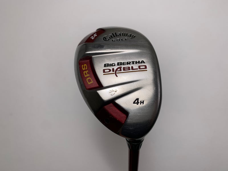 Callaway Big Bertha Diablo 4 Hybrid 24* 60g Stiff Graphite Mens RH Midsize Grip