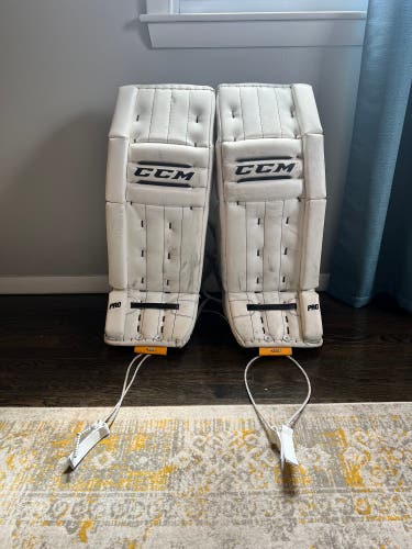 Used 31+1" CCM PRO Retro Flex Goalie Leg Pads