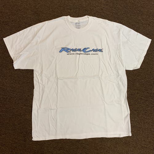 New Rage Cage Lacrosse White 2XL Men's Shirt & Navy Blue Men's Hat