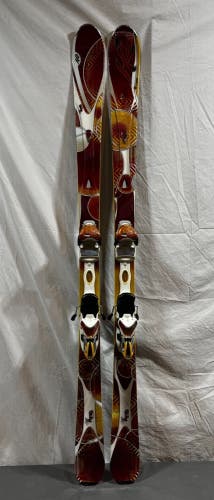 K2 Super Burnin' 160cm 121-72-106 r=12 Speed Rocker Skis Marker DIN 11 Bindings