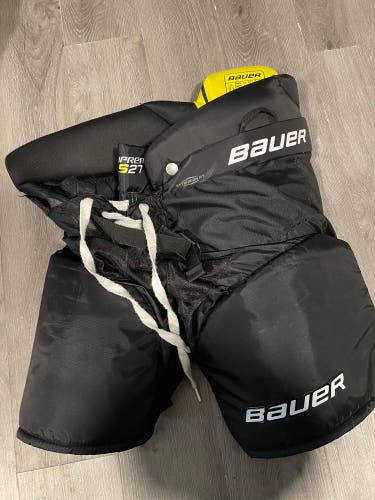Used Bauer Supreme S27 Hockey Player Pants -Jr Large