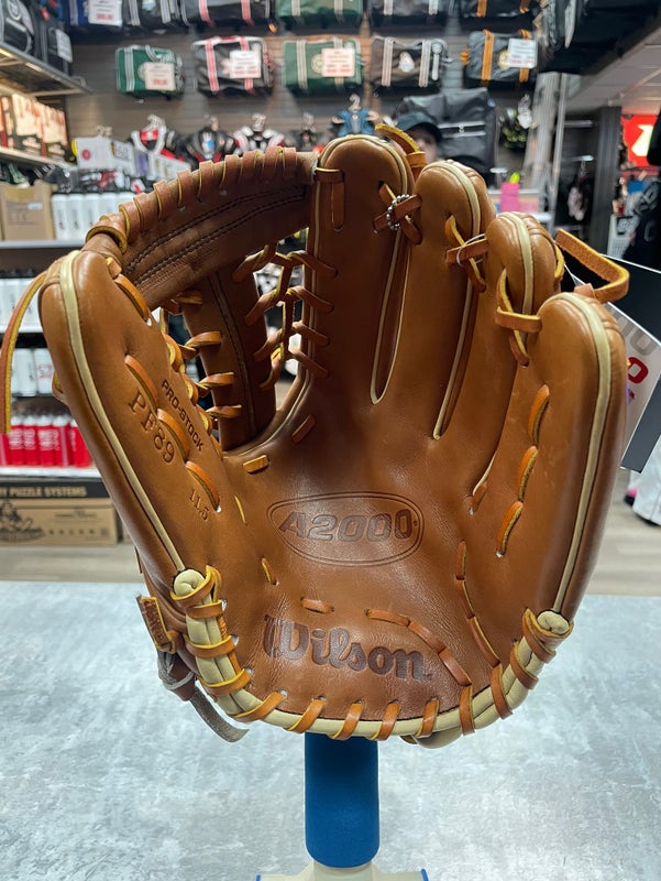 Wilson A2000 PF89 11.5 Pedroia fit Baseball Glove - Right Hand Throw -  Saddle Tan/Blonde - Temple's Sporting Goods