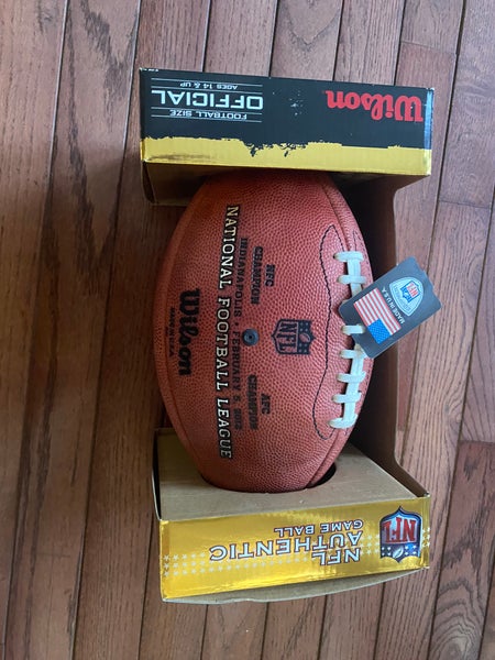 Wilson The Duke Official NFL Authentic Game Ball Leather Football