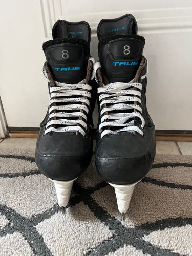 Used True Size 7 Pro Custom Hockey Skates