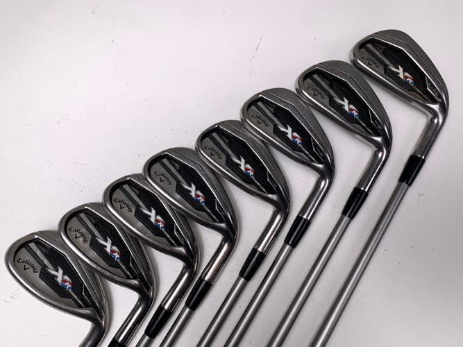 Callaway XR Iron Set 5-PW+AW+SW OBAN i63 Regular Graphite Mens RH