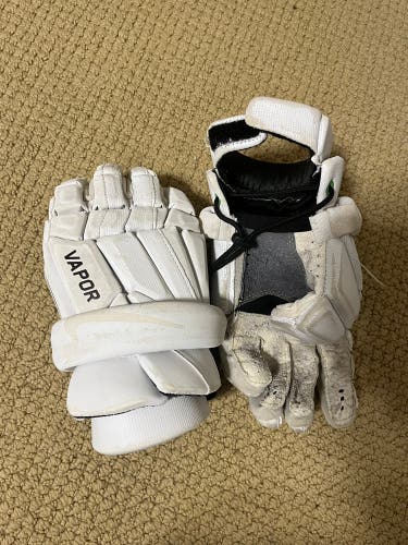 Used Player's Nike 10" Vapor Lacrosse Gloves