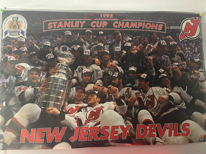 NJ Devils 95 Stanley Cup Poster