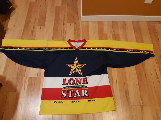 Lone Star Beer Used Goalie Cut Men's Jersey
