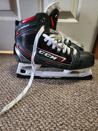 Senior Used CCM Jetspeed FT2 Hockey Goalie Skates Regular Width Size 8