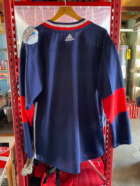 Edmonton Oilers NHL Blue Adidas Hoodie Sweatshirt Mens Medium (read  description)