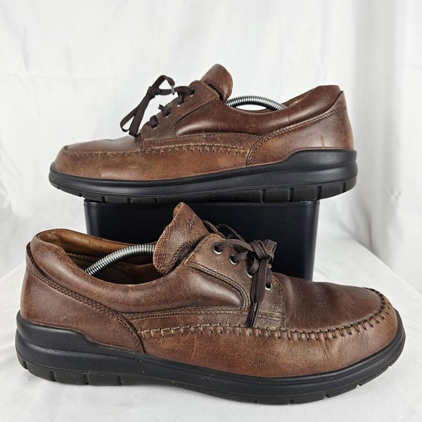 Draaien Minimaal speelplaats Ecco Men's Seawalker Casual Brown Leather Oxford Shoes Size 46 / Mens 12,  12.5 | SidelineSwap