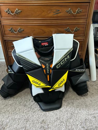 Used Small CCM  Axis 2 Goalie Chest Protector