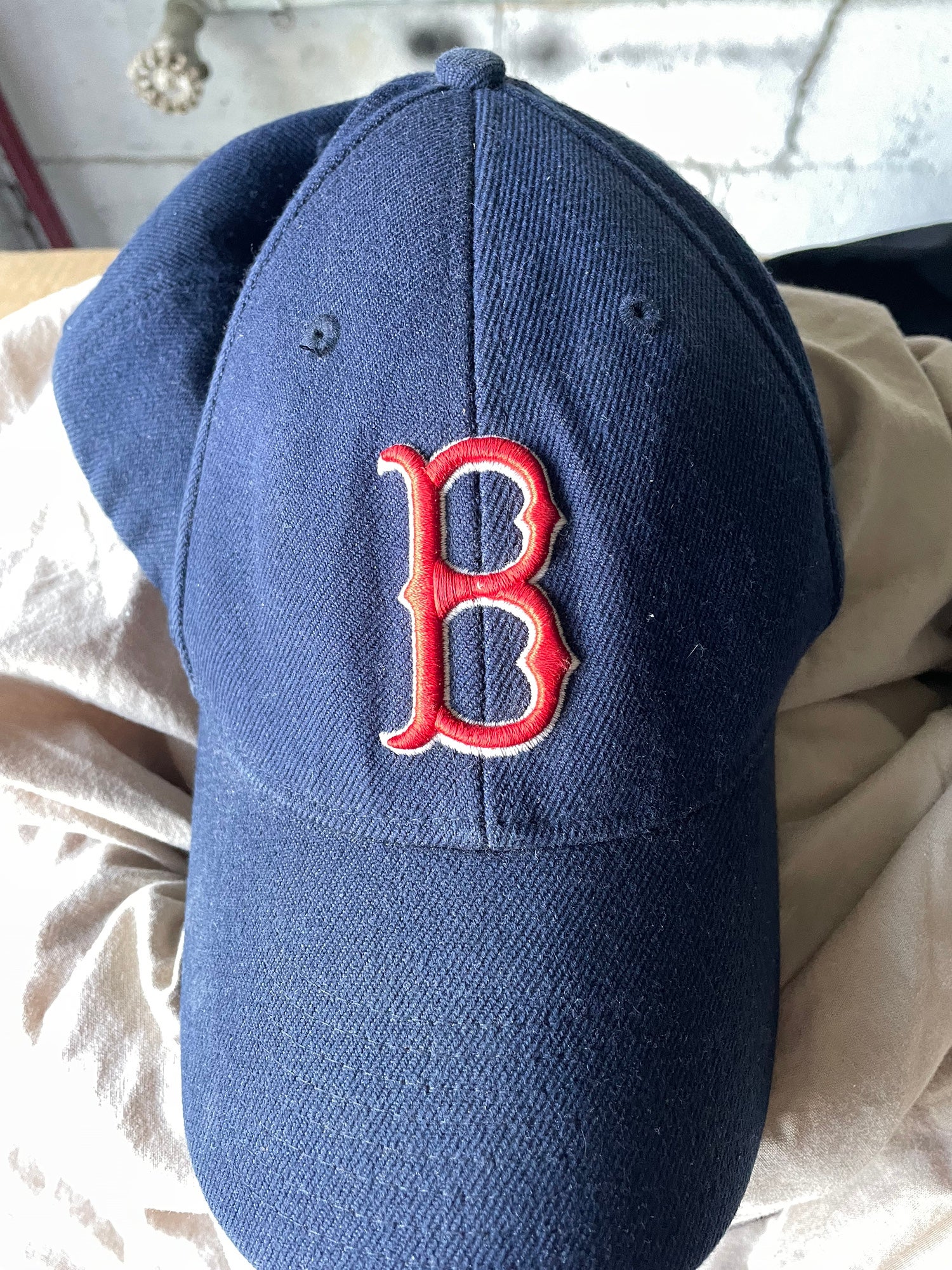 Nike Dri Fit Boston Red Sox Blue Red Strap Back Hat Cap MLB Embroidered  Adult