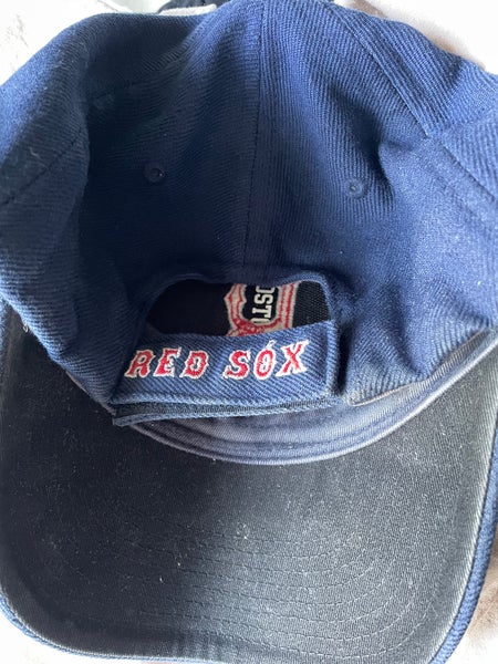 Nike Dri Fit Boston Red Sox Blue Red Strap Back Hat Cap MLB Embroidered  Adult