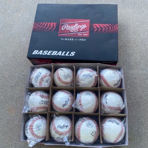 New Rawlings 12 Pack (1 Dozen) Baseballs