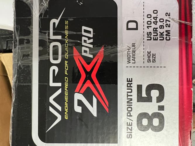 Used Bauer Regular Width Size 8.5 Vapor 2X Pro Hockey Skates