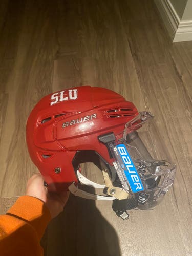 Used Medium Bauer Pro Stock Helmet