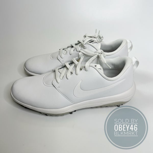 New Nike Roshe G Tour Triple White Golf Shoes Cleats