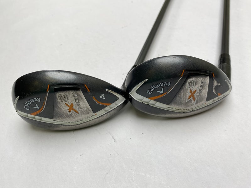 Callaway X2 Hot 4 & 5 Hybrid Set 22* 25* 60g Regular Graphite Mens LH HC