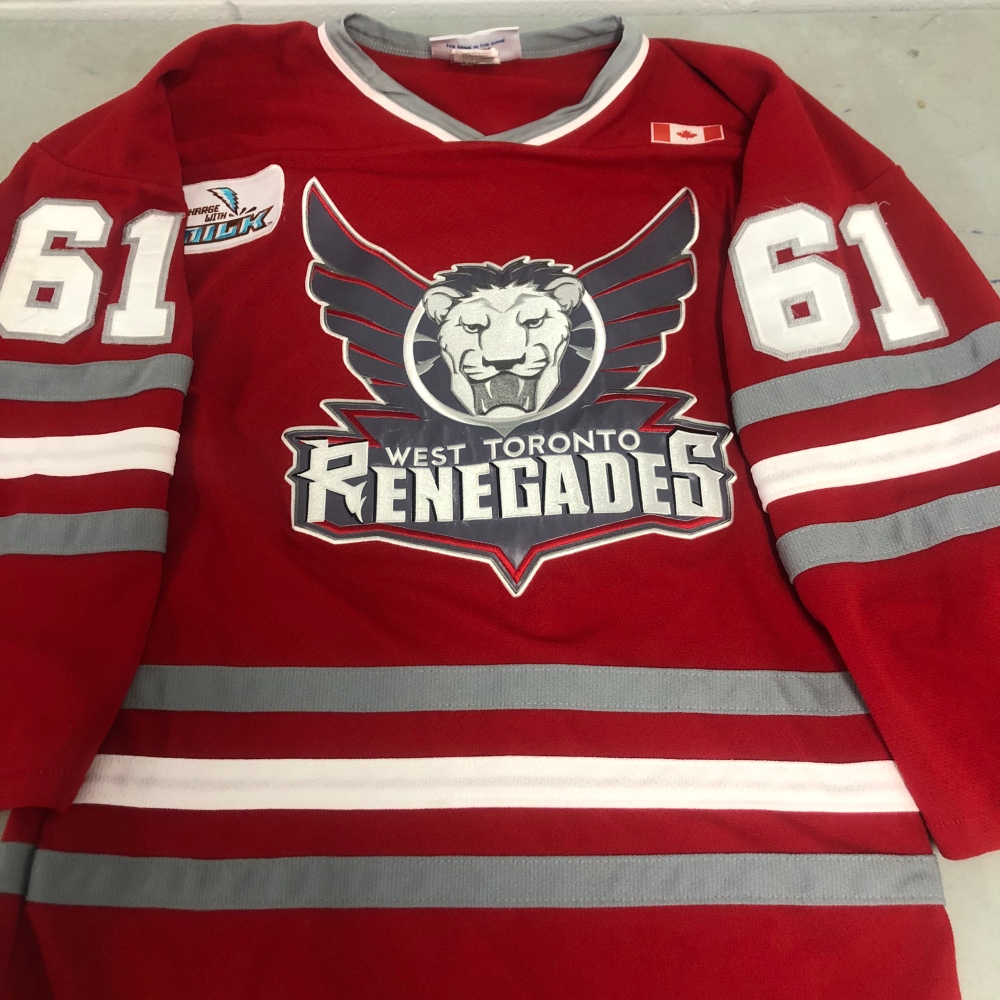 West Toronto Renegades mens small game jersey