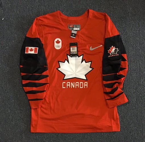 New With Tags Red Team Canada Nike Jersey (Blank) Small, Medium or Large