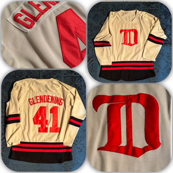 Vintage 90s Detroit Red Wings Baseball Jersey Adult Size XL Pro Edge
