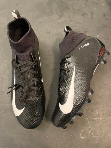 Nike Vapor Untouchable Pro 3 “Black White” Football Cleats Size 9.5