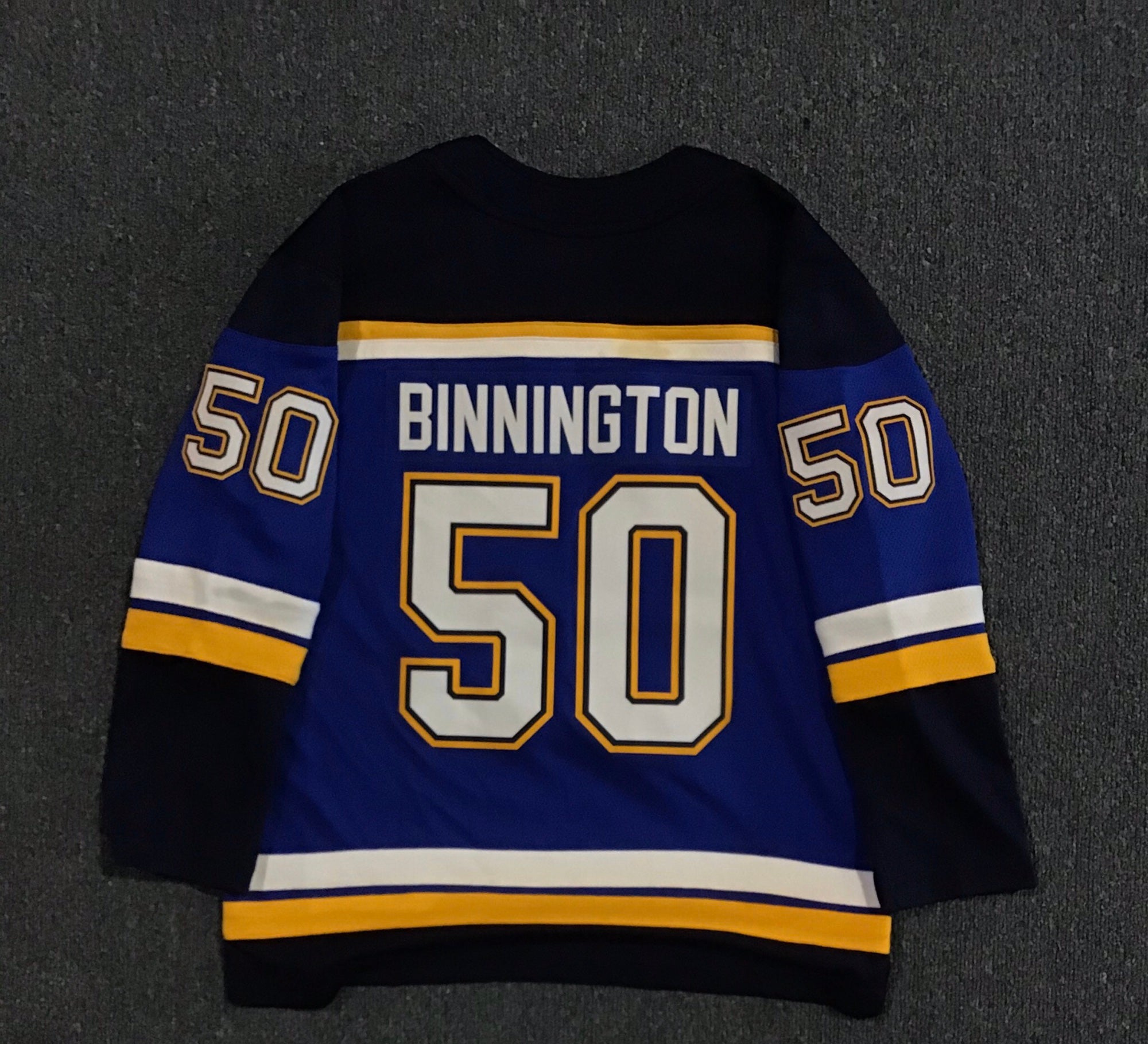 NWT-PRO-50 ST LOUIS BLUES # 3 2019 STANLEY CUP PATCH NHL AUTHENTIC ADIDAS  JERSEY