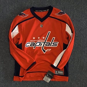 New With Tags Home Washington Capitals Youth Fanatics Jersey Large/XL (Blank)
