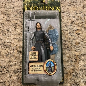 Lord of the Rings Fellowship Of The Ring ARAGORN COUNCIL OF ELROND ToyBiz - new