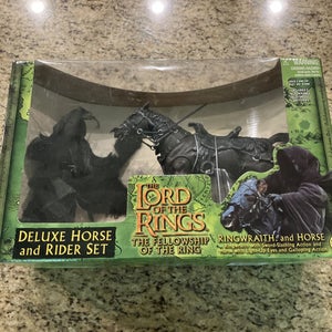 Ringwraith & Horse | LOTR Fellowship of the Ring Deluxe Horse Rider | Toybiz NIB